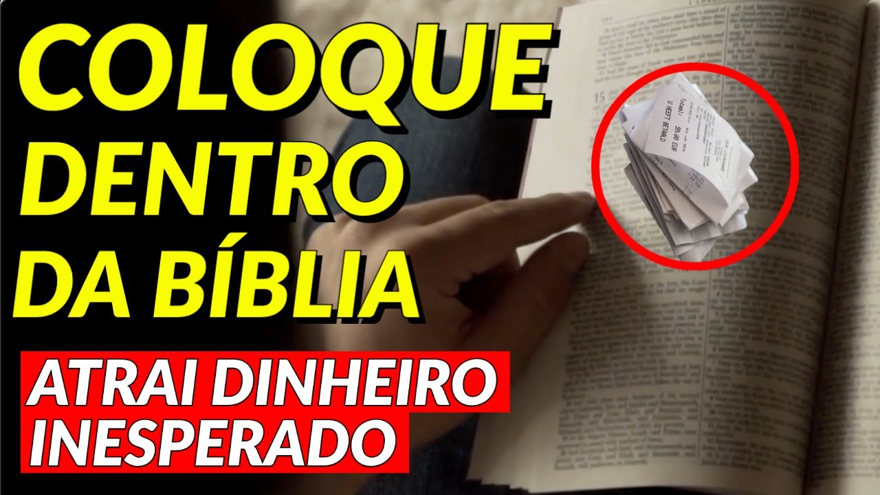 COLOQUE SEUS BOLETOS NA BÍBLIA E VEJA O QUE ACONTECE COM SUAS DÍVIDAS