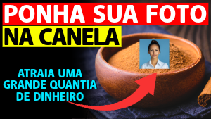 COLOQUE SUA FOTO NA CANELA EM PÓ PARA ATRAIR DINHEIRO